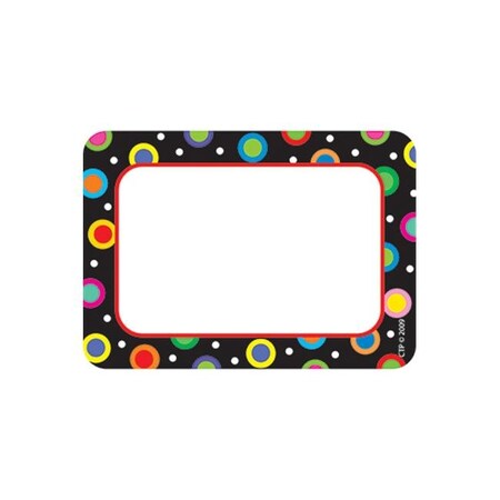 Dots On Black Name Tags